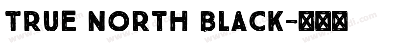 True North Black字体转换